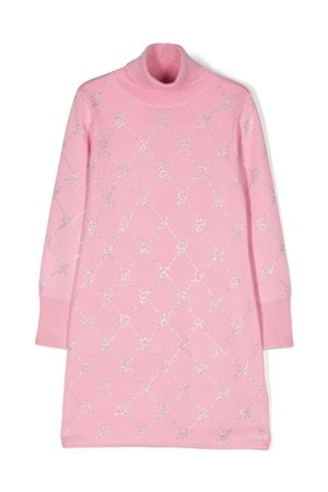 pink viscose dress MISS BLUMARINE KIDS | IF4011MA07EX0604